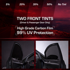 Two Front Side Windows Pre-Cut Tint for Vehicles 2000–2026